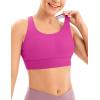 imageIUGA Sports Bras for Women High Support Large Bust High Impact Womens Sports Bras Strappy Padded Sports BraViolet Red