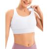 imageIUGA Sports Bras for Women High Support Large Bust High Impact Womens Sports Bras Strappy Padded Sports BraWhite