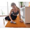 imageIUGA Yoga Mat Non Slip Antitear Yoga Mats Eco Friendly Hot Yoga Mat Thick Workout ampamp Exercise Mat for Yoga Pilates and Fitness 72quotx 24quotx 6mmOrange