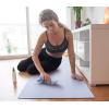 imageIUGA Yoga Mat Non Slip Antitear Yoga Mats Eco Friendly Hot Yoga Mat Thick Workout ampamp Exercise Mat for Yoga Pilates and Fitness 72quotx 24quotx 6mmGray