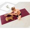 imageIUGA Yoga Mat Non Slip with Alignment Lines 72quot x 26quot Eco Friendly Yoga Mats 14 Inch Thick Yoga Mat with Free Carry StrapRed
