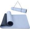 imageIUGA Yoga Mat Non Slip Antitear Yoga Mats Eco Friendly Hot Yoga Mat Thick Workout ampamp Exercise Mat for Yoga Pilates and Fitness 72quotx 24quotx 6mmGray