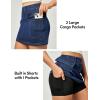 imageCargo Skirt Denim Jean Skirt for Women High Stretchy Mini y2k Skirt with PocketsDark Blue