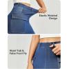 imageCargo Skirt Denim Jean Skirt for Women High Stretchy Mini y2k Skirt with PocketsLight Blue