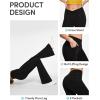 imageIUGA Bell Bottom Jeans for Women High Waisted Stretchy Flare Jeans Pull On Wide Leg Jeans V Cross Tummy Control Flare PantsBlack