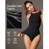 imageIUGA Bodysuits for Women Tummy Control Sleeveless Bodysuit Racerback Halter Body suits Tank TopBlack