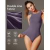 imageIUGA Bodysuits for Women Tummy Control Sleeveless Bodysuit Racerback Halter Body suits Tank TopPastel Violet