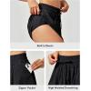 imageIUGA Flowy Athletic Shorts for Women Tennis Skirt Skorts for Women with Pockets High Waisted Workout Quick Dry Running ShortsBlack
