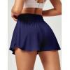 imageIUGA Flowy Athletic Shorts for Women Tennis Skirt Skorts for Women with Pockets High Waisted Workout Quick Dry Running ShortsBlue