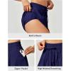 imageIUGA Flowy Athletic Shorts for Women Tennis Skirt Skorts for Women with Pockets High Waisted Workout Quick Dry Running ShortsBlue
