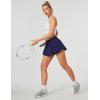 imageIUGA Flowy Athletic Shorts for Women Tennis Skirt Skorts for Women with Pockets High Waisted Workout Quick Dry Running ShortsBlue