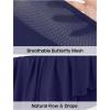 imageIUGA Flowy Athletic Shorts for Women Tennis Skirt Skorts for Women with Pockets High Waisted Workout Quick Dry Running ShortsBlue