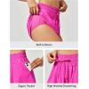 imageIUGA Flowy Athletic Shorts for Women Tennis Skirt Skorts for Women with Pockets High Waisted Workout Quick Dry Running ShortsPink