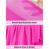 imageIUGA Flowy Athletic Shorts for Women Tennis Skirt Skorts for Women with Pockets High Waisted Workout Quick Dry Running ShortsPink