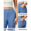 imageIUGA Jeggings for Women Tummy Control Pull on Stretchy Jeans High Waisted Skinny Jean Leggings with Pockets Trendy CasualBaby Blue