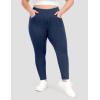 imageIUGA Jeggings for Women Tummy Control Pull on Stretchy Jeans High Waisted Skinny Jean Leggings with Pockets Trendy CasualDark Blue
