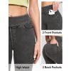 imageIUGA Jeggings for Women Tummy Control Pull on Stretchy Jeans High Waisted Skinny Jean Leggings with Pockets Trendy CasualGray
