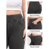 imageIUGA Jeggings for Women Tummy Control Pull on Stretchy Jeans High Waisted Skinny Jean Leggings with Pockets Trendy CasualGray