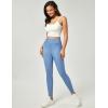 imageIUGA Jeggings for Women Tummy Control Pull on Stretchy Jeans High Waisted Skinny Jean Leggings with Pockets Trendy CasualMisty Blue