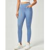 imageIUGA Jeggings for Women Tummy Control Pull on Stretchy Jeans High Waisted Skinny Jean Leggings with Pockets Trendy CasualMisty Blue