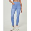 imageIUGA Jeggings for Women Tummy Control Pull on Stretchy Jeans High Waisted Skinny Jean Leggings with Pockets Trendy CasualWhiskers Light Wash