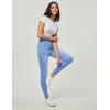 imageIUGA Jeggings for Women Tummy Control Pull on Stretchy Jeans High Waisted Skinny Jean Leggings with Pockets Trendy CasualWhiskers Light Wash