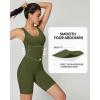 imageIUGA One Piece Jumpsuits for Women Tummy Control Workout Jumpsuits Athletic Romper with Builtin Bra PocketsArmy Green