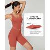 imageIUGA One Piece Jumpsuits for Women Tummy Control Workout Jumpsuits Athletic Romper with Builtin Bra PocketsBrick Red
