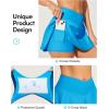 imageIUGA V Cross Swim Skirt High Waist Tummy Control Flowy Skorts Swimsuit Bottoms Women Bathing Suit with Boxer Liner ampamp PocketsIce Blue