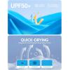 imageIUGA V Cross Swim Skirt High Waist Tummy Control Flowy Skorts Swimsuit Bottoms Women Bathing Suit with Boxer Liner ampamp PocketsIce Blue
