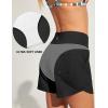 imageIUGA Womens 5quot Swim Board Shorts Stretchy High Waisted Beach Shorts for Women Quick Dry UPF 50 Swimsuit Bottoms with LinerBlack