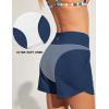 imageIUGA Womens 5quot Swim Board Shorts Stretchy High Waisted Beach Shorts for Women Quick Dry UPF 50 Swimsuit Bottoms with LinerDark Blue