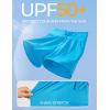 imageIUGA Womens 5quot Swim Board Shorts Stretchy High Waisted Beach Shorts for Women Quick Dry UPF 50 Swimsuit Bottoms with LinerElectric Blue