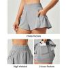 imageIUGA Womens Athletic Shorts High Waisted Flowy Shorts for Women Quick Dry Workout Running Shorts with PocketsGrey