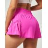 imageIUGA Womens Athletic Shorts High Waisted Flowy Shorts for Women Quick Dry Workout Running Shorts with PocketsHot Pink