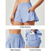imageIUGA Womens Athletic Shorts High Waisted Flowy Shorts for Women Quick Dry Workout Running Shorts with PocketsSky Blue