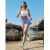 imageIUGA Womens Athletic Shorts High Waisted Flowy Shorts for Women Quick Dry Workout Running Shorts with PocketsSky Blue