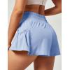imageIUGA Womens Athletic Shorts High Waisted Flowy Shorts for Women Quick Dry Workout Running Shorts with PocketsSky Blue