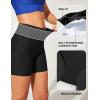 imageIUGA Womens Swim Shorts Tummy Control Swim Board Shorts UPF 50 Quick Dry Swimsuits Bottoms for Women with PocketsBlack