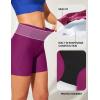imageIUGA Womens Swim Shorts Tummy Control Swim Board Shorts UPF 50 Quick Dry Swimsuits Bottoms for Women with PocketsMagenta Purple