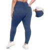 imageIUGA Jeggings for Women Tummy Control Pull on Stretchy Jeans High Waisted Skinny Jean Leggings with Pockets Trendy CasualLight Blue