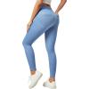 imageIUGA Jeggings for Women Tummy Control Pull on Stretchy Jeans High Waisted Skinny Jean Leggings with Pockets Trendy CasualMisty Blue