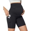 imageIUGA Maternity Shorts Over The Belly Maternity Biker Shorts with Pockets Pregnancy Shorts for Athletic Workout Yoga 8Charcoal