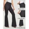 imageIUGA Bell Bottom Jeans for Women High Waisted Stretchy Pull On Flare Jeans Wide Leg Leggings Tummy Control Flare PantsDenim Black