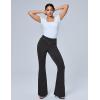 imageIUGA Bell Bottom Jeans for Women High Waisted Stretchy Pull On Flare Jeans Wide Leg Leggings Tummy Control Flare PantsDenim Black