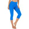 imageIUGA High Waisted Yoga Pants for Women with Pockets Capri Leggings for Women Workout Leggings for Women Yoga CaprisAzure