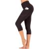 imageIUGA High Waisted Yoga Pants for Women with Pockets Capri Leggings for Women Workout Leggings for Women Yoga CaprisCoffee