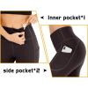 imageIUGA High Waisted Yoga Pants for Women with Pockets Capri Leggings for Women Workout Leggings for Women Yoga CaprisCoffee