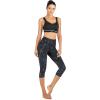 imageIUGA High Waisted Yoga Pants for Women with Pockets Capri Leggings for Women Workout Leggings for Women Yoga CaprisGray Camo