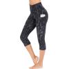 imageIUGA High Waisted Yoga Pants for Women with Pockets Capri Leggings for Women Workout Leggings for Women Yoga CaprisGray Camo